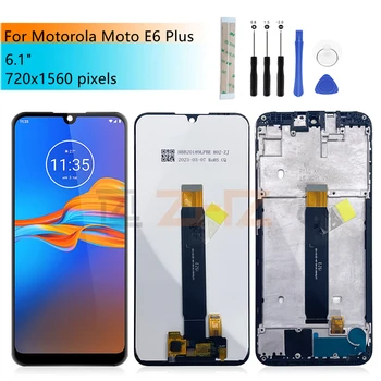 Для Motorola Moto E6 Plus ЖК-дисплей С Сенсорным Экраном Дигитайзер В Сборе Для Moto E6 Plus Замена Дисплея Запчасти для Ремонта 6,1