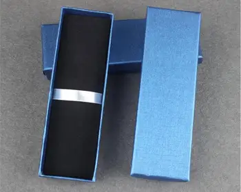 Черный / синий пенал с крышкой, белая универсальная коробка для ручек, креативный пенал