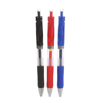 Нейтральная ручка, черный, красный, синий, Жидкие чернила, 0,5 мм, пуля, офис, Канцелярские принадлежности для бизнес-школы, Гелевые ручки, Офисные гаджеты