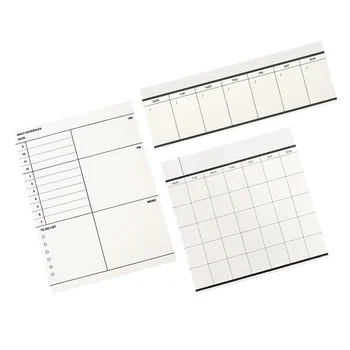 3 шт. блокнот для заметок по дому, удобный планировщик, многофункциональный блокнот для планирования