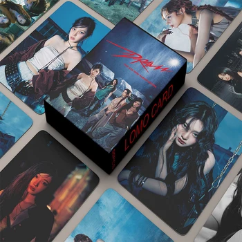55 шт./компл. открыток Kpop Lomo, фотокарточек из нового альбома, подарков для милых поклонников корейской моды