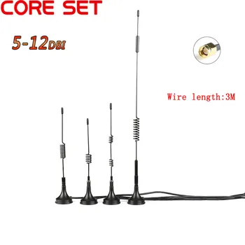 Присоска с высоким коэффициентом усиления 433 МГц, Wifi-антенна с 3-метровым удлинительным кабелем 5DBI 7DBI 12DBI SMA-разъем
