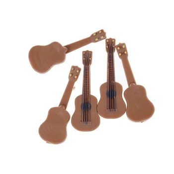 1:12 Кукольный Домик Миниатюрный Музыкальный Инструмент Классическая Гитара Домашний Декор