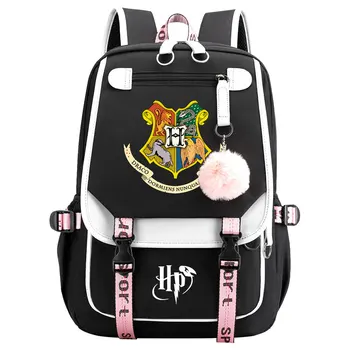 Рюкзак Harries Potter Женский мужской рюкзак для деловых поездок, школьная сумка для подростков, ноутбук, повседневная сумка Mochila