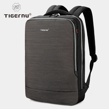 Пожизненная гарантия Мужской рюкзак для ноутбука 14-15,6 дюймов, мужские тонкие рюкзаки, сумка для зарядки через USB, дорожный рюкзак, бизнес Mochila