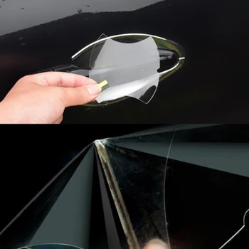 5шт Невидимая наклейка на дверную ручку автомобиля для Mitsubishi Pajero EX-Outlander Sport Lancer 9 10 EX ASX GT Outlande