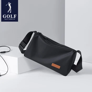 Golf 2023 Новая мужская сумка через плечо из оксфордского холста большой емкости, модная деловая сумка через плечо для пригородных поездок.