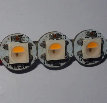 адресуемый светодиод SK6812-RGBW (теплый белый) с радиатором (10 мм * 3 мм); вход DC5V; 5050 SMD RGBW со встроенной микросхемой SK6812