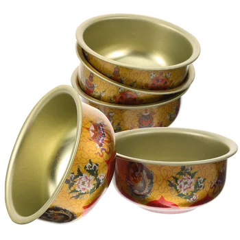 5ШТ Чаши для священной масляной лампы буддизма, Чаши для жертвоприношений, Чаши для жертвоприношений на алтаре
