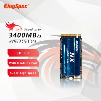 KingSpec NVMe PCIe 3,0x4 SSD M2 2242 Внутренний Твердотельный Накопитель 128 ГБ 256 ГБ 512 ГБ 1 ТБ M.2 Жесткий Диск для Портативных Компьютеров Аксессуары