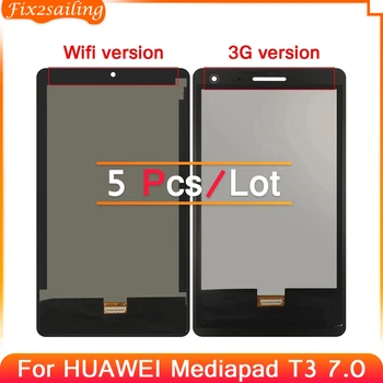 5 шт. Wi-Fi/3G Для Huawei Mediapad T3 7,0 ЖК-дисплей С Сенсорным Экраном Дигитайзер В сборе Для Huawei T3 7 BG2-W09 BG2-U01 BG2-U03