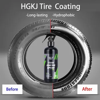 Hgkj S22 Чернение автомобильных шин, Керамическое покрытие, Спрей Для восстановления Шпаклевки для автомобилей, Жидкая кожа для мебели