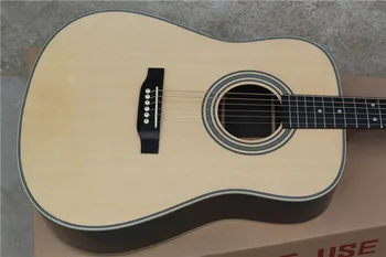 изготовленная на заказ китайской гитарной фабрикой новая акустическая гитара из массива ели с верхом, D тип 28, модель 41 