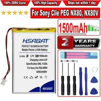Аккумулятор HSABAT 1500mAh PDA для Sony Clie PEG NX80, NX80V, SJ33, TG50, TH55, NX60, NX70, NR70VL, NX73V