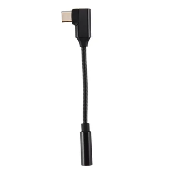 Адаптер USB C для наушников 3,5 мм 90-градусный портативный усилитель для наушников Type C DAC для iPad Pro Huawei Samsung Galaxy
