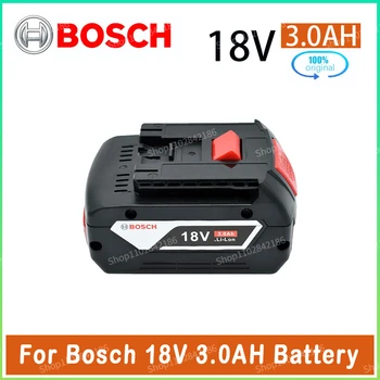 Оригинальный Литий-ионный Аккумулятор Bosch 18V 3.0AH для Резервной Батареи Bosch 18V Портативная Замена BAT609G BAT618G