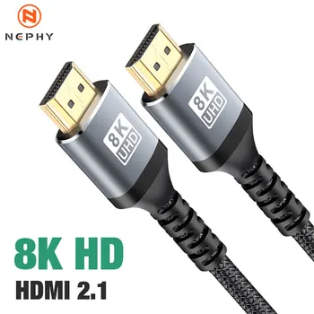 Кабель 8K HDMI для TV Box PS5 USB-Концентратор Со Сверхвысокой Скоростью, Сертифицированный Кабель 8K 60Hz HDMI 2.1 48 Гбит/с EARC Dolby Vision HD 1M 3M 5M 7M