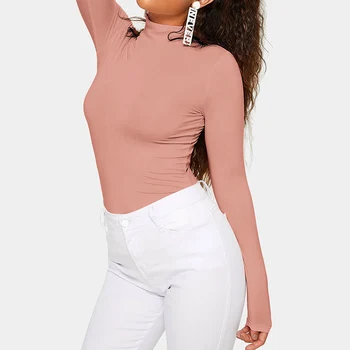 Женское термобелье, бесшовная нижняя рубашка, однотонная футболка с длинными рукавами, Тонкая бархатная футболка с теплым верхом из нагревательного волокна