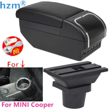 Коробка Для Подлокотника MINI Cooper R50 R52 R53 R56 R57 R58 F55 F56 F57 Countryman R60 F60 Автомобильные Аксессуары Выдвижная Пепельница USB