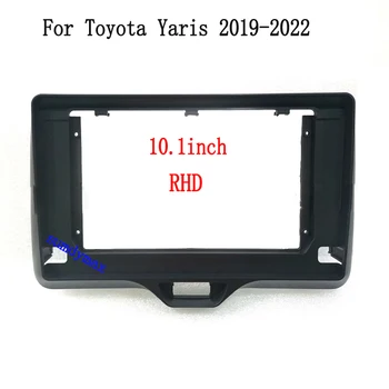 10,1-дюймовый автомобильный DVD-радиоприемник 2DIN, установленный для Toyota yaris vios 2020 - 2022, Стерео приборная панель, окруженная рамкой для установки панели