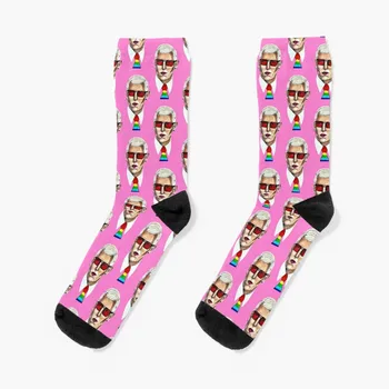 Розовые носки Pence-y, компрессионные Чулки, рождественские подарочные Носки для мужчин и женщин