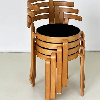 Скандинавский обеденный стул из цельного дерева, современный простой домашний стул со спинкой, кофейня B & B, кресло для проведения конференций для отдыха.