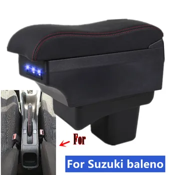 Для Suzuki baleno Подлокотник Коробка для Suzuki baleno 2017-2022 Автомобильный подлокотник Внутренний Центральный ящик для хранения с USB автомобильными аксессуарами