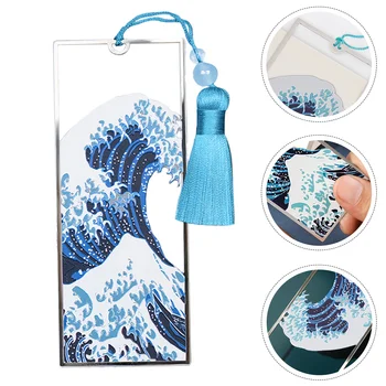 1шт Закладка Ocean Wave Декоративная Кисточка-закладка Подарок на Выпускной Подарок Синий Случайный Цвет кисточек