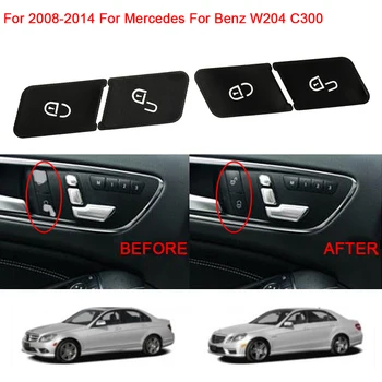 Кнопка Разблокировки Дверного Замка Автомобиля, Сменная Накладка, Наклейки Для Mercedes Benz W204 C300 2008-2014