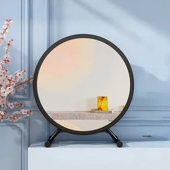 Современные Декоративные Зеркала Для Гостиной Винтажное Круглое Декоративное Зеркало Kawaii Makeup Espelhos Для Украшения Стен