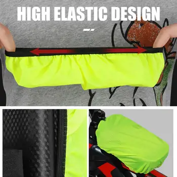 Велосипедная седельная сумка, водонепроницаемый чехол для телефона на руле, эластичная велосипедная сумка, дождевик, Портативные водонепроницаемые элементы для езды на велосипеде