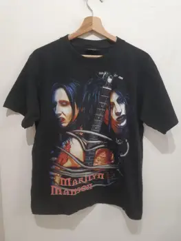 ФУТБОЛКА MARILYN MANSON РАЗМЕРА S M, винтажная рок-мужская футболка