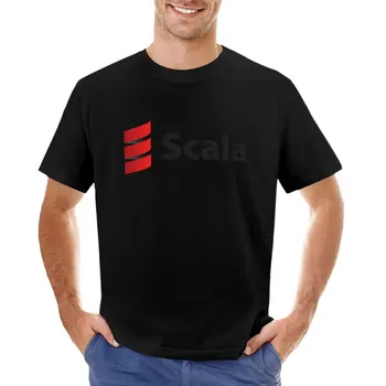 Футболка Scala, летние топы, винтажная одежда, футболки для мужчин