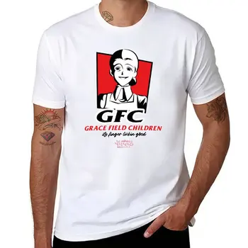 Новая детская футболка THE PROMISED NEVERLAND: GRACE FIELD, топы больших размеров, милая одежда, футболки для мужчин
