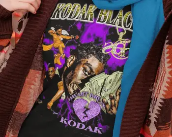 Kodak Blaack футболка Унисекс Музыкальная винтажная футболка Музыкальная футболка