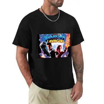 Дизайнерская футболка Sharkboy And Lavagirl, рубашка с животным принтом для мальчиков, футболка blondie, летний топ, винтажная футболка, футболка с коротким рукавом, мужская