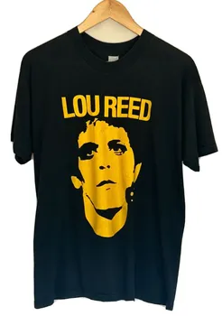Винтажная рубашка Лу Рида с животными в стиле рок-н-ролл 1980-х The Velvet Underground Black