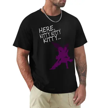 Футболка Here Kitty, мужские футболки большого размера, тренировочная рубашка