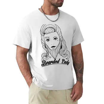 Оригинальная футболка Bearded Lady Tattoo Studio, футболки на заказ, футболка blondie, быстросохнущая футболка, футболки для мужчин с рисунком