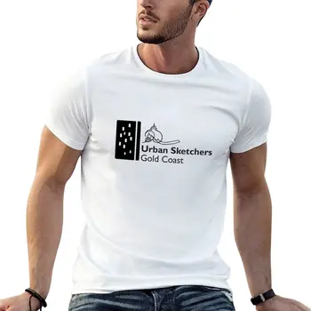 Новая футболка с большим черным логотипом USk Gold Coast, графическая футболка, великолепная футболка, дизайнерская футболка для мужчин