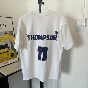 FLYGO American Thompson, модный бренд из плотного хлопка, футболка с ручной росписью и коротким рукавом 602