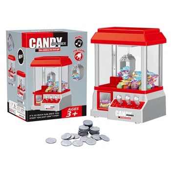Пластиковый электронный автомат для сбора конфет с монетоприемником, принадлежности для вечеринок, развлечения на батарейках для детей и взрослых