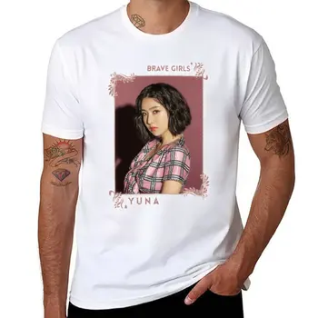 Новая футболка Brave Girls - Yuna, короткая футболка, футболка с аниме new edition, футболка с коротким рукавом, черные футболки для мужчин