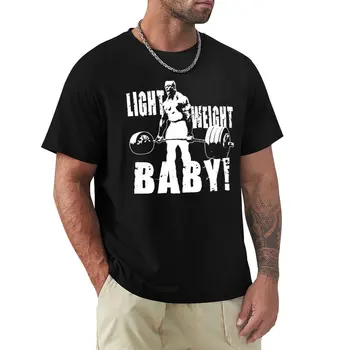 Легкий, детский! (Ронни Коулман) Футболка винтажная футболка футболки для любителей спорта спортивные рубашки Мужская хлопчатобумажная футболка