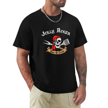 Футболка Jolly Roger Bar-B-Crew Эстетическая одежда черная футболка оверсайз футболка с коротким рукавом большие и высокие футболки для мужчин