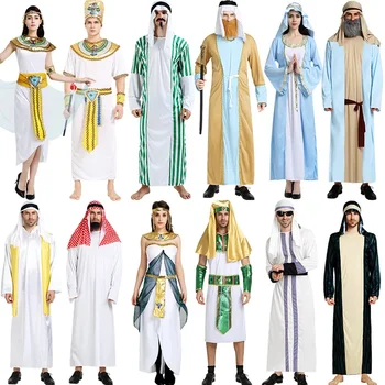 Новые костюмы для выступлений в парке развлечений, Древнеегипетский мужской арабский Саудовский Дубайский халат, одежда пастуха, костюмы для косплея