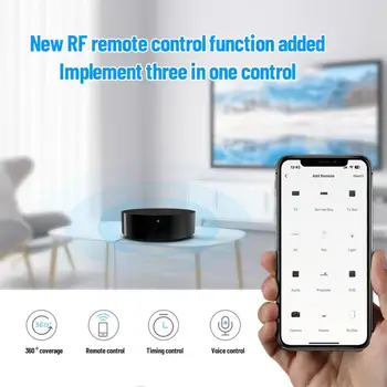 Универсальный WiFi ИК-контроллер Tuya, дистанционное управление приложением Smartlife, интеллектуальная автоматизация для дома, Alexa