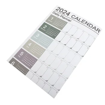 Корейская версия настенного календаря на 2024 год, Офисные настольные календари, бумажный декоративный планировщик