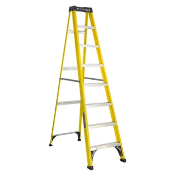 Louisville Ladder 8-дюймовая стремянка из стекловолокна, вылет 12 дюймов, грузоподъемность 250 фунтов, Вт-3118-08
