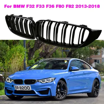 Черная Передняя Решетка Радиатора В стиле M4 Для BMW F32 F33 F36 F80 F82 2013-2018 Cabriolet Coupe Для BMW 425i 430i 440i 435i